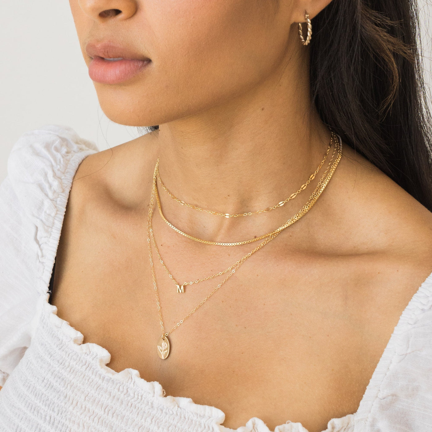 Tiny Initial Necklace | Simple & Dainty Jewelry