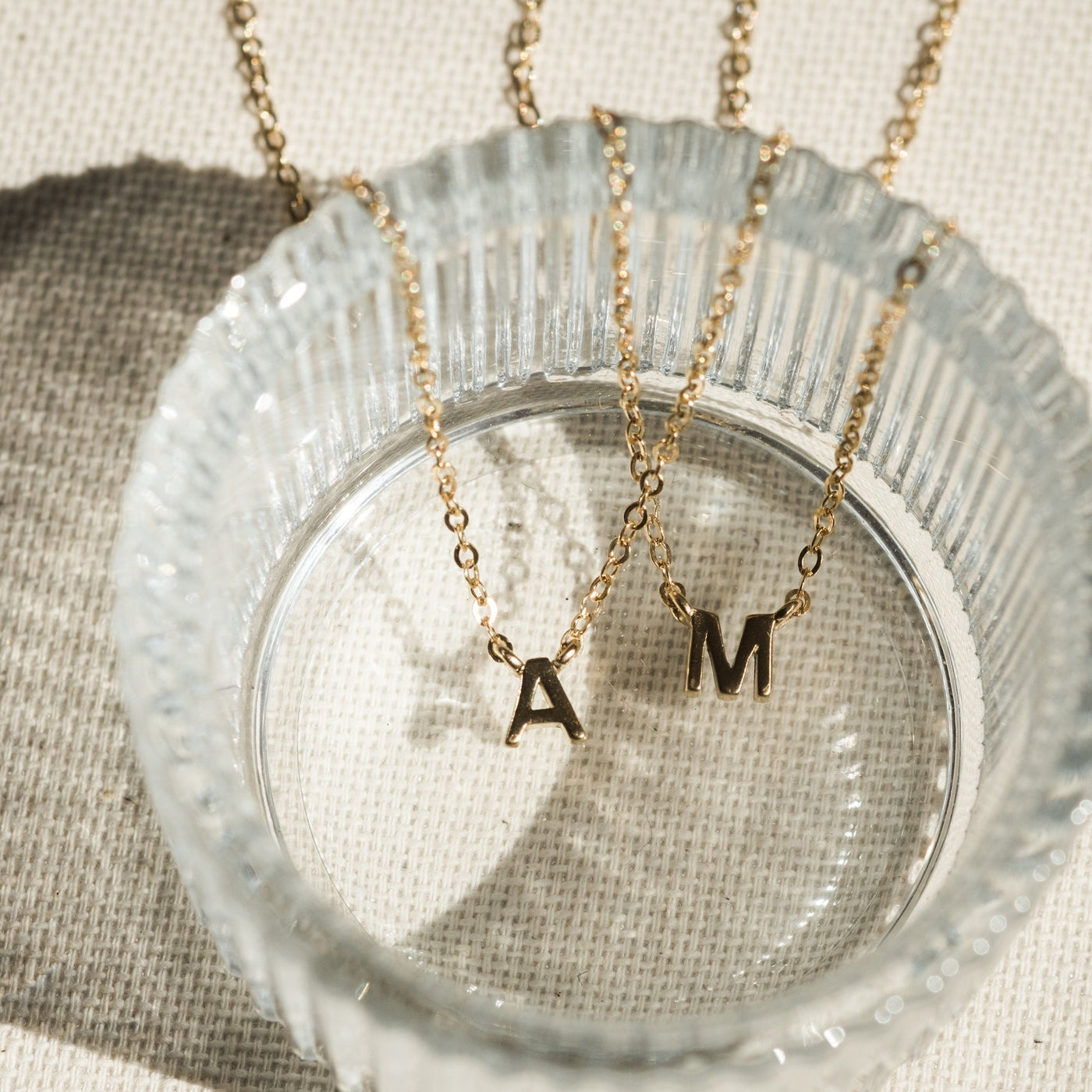 Bubble Letter Initial Necklace - The M Jewelers
