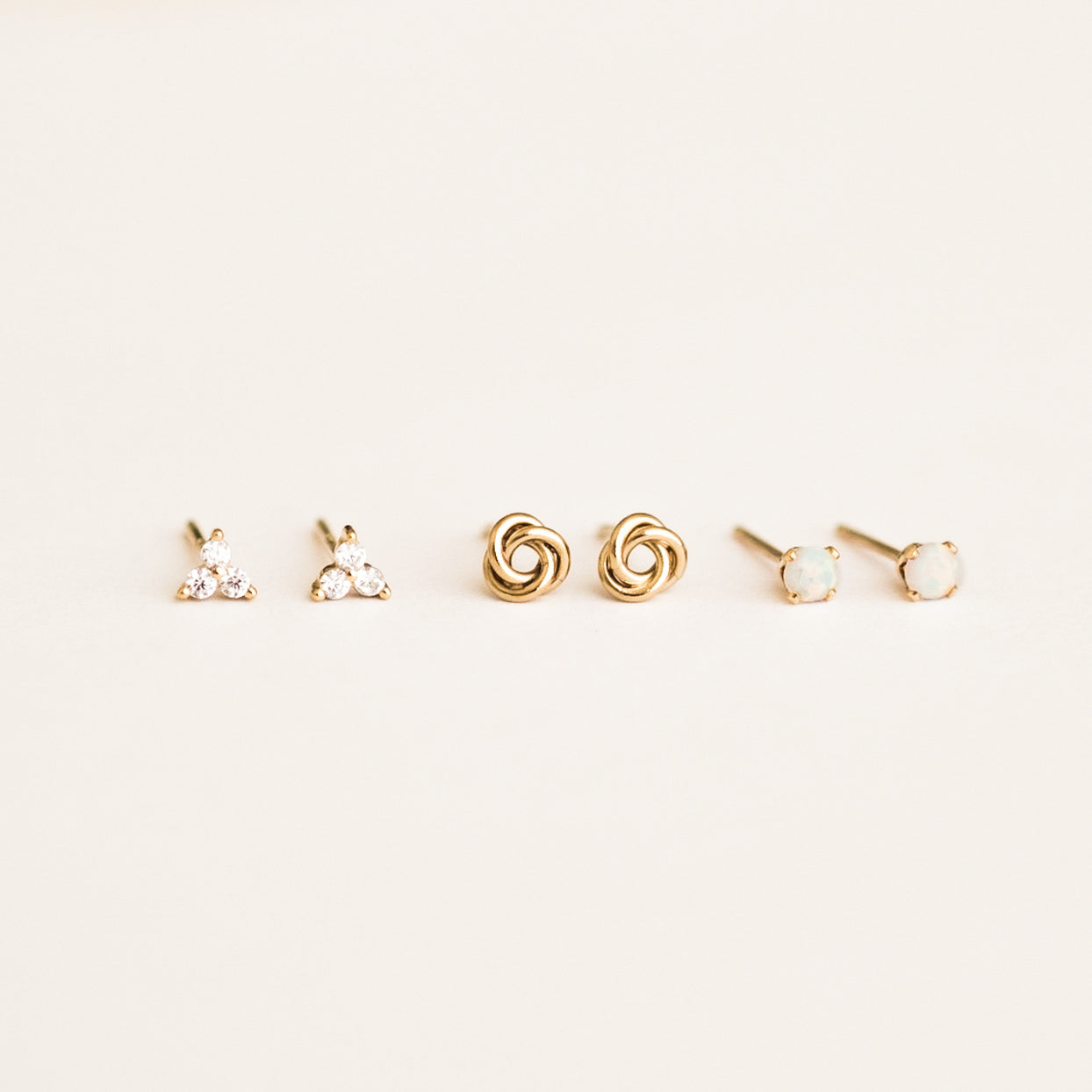 Tiny Opal Stud Earrings | Simple & Dainty Jewelry