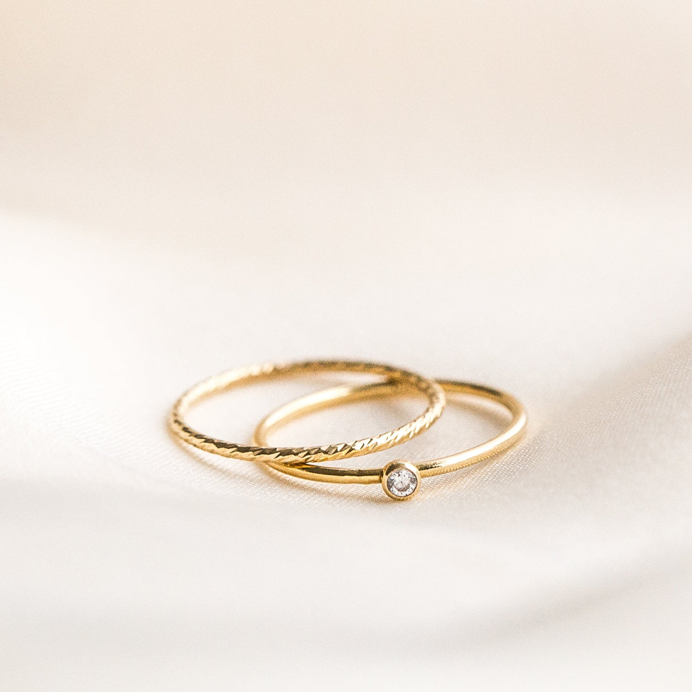 Tiny Solitaire Ring | Simple & Dainty