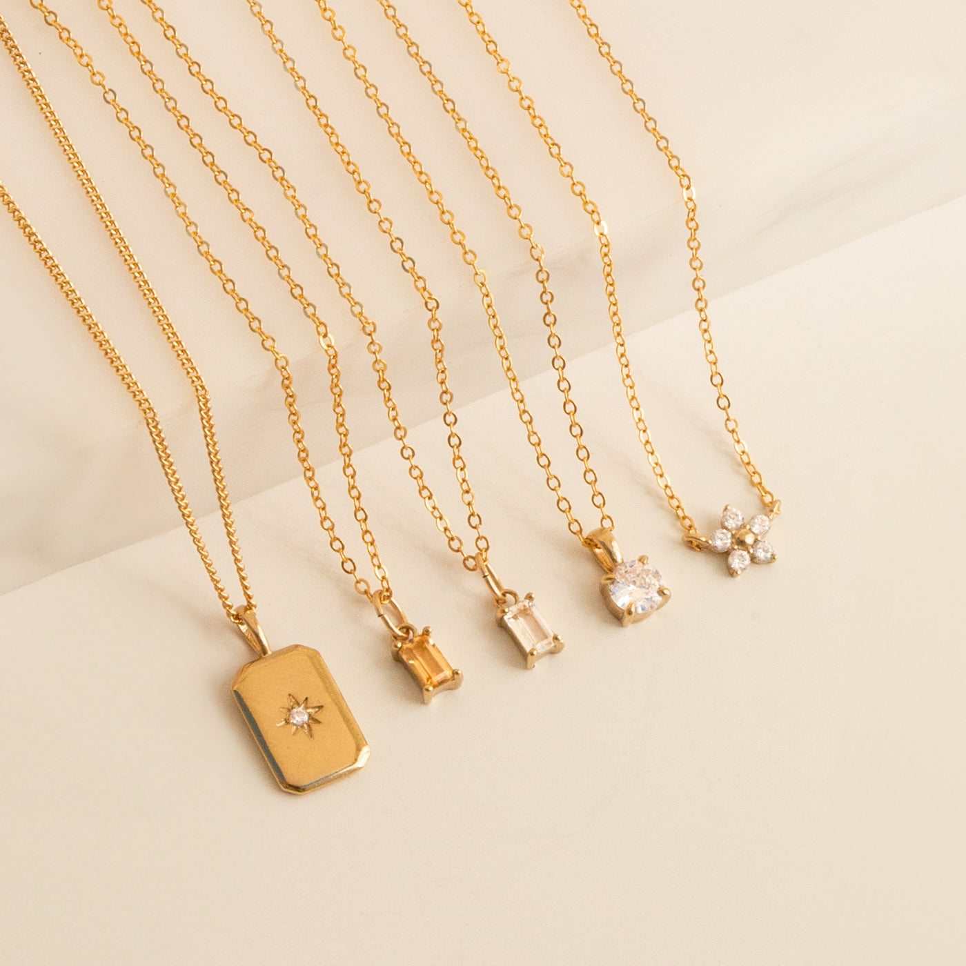 Hanging Solitaire Necklace | Simple & Dainty Jewelry
