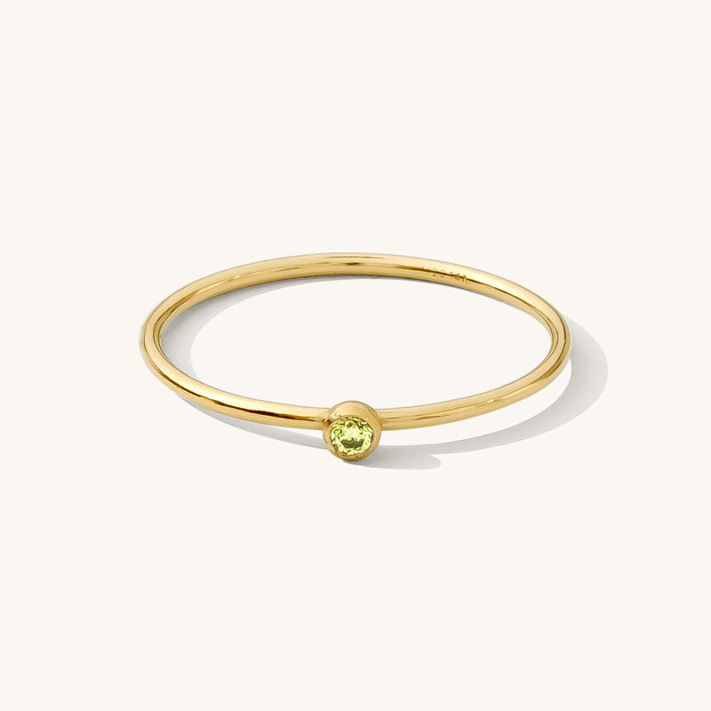 August Birthstone Ring (Peridot)