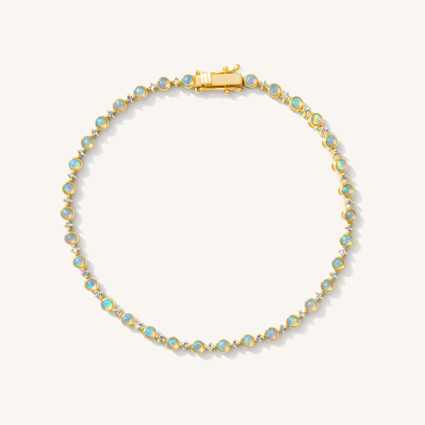 Opal + Diamond Tennis Bracelet | Simple & Dainty Jewelry