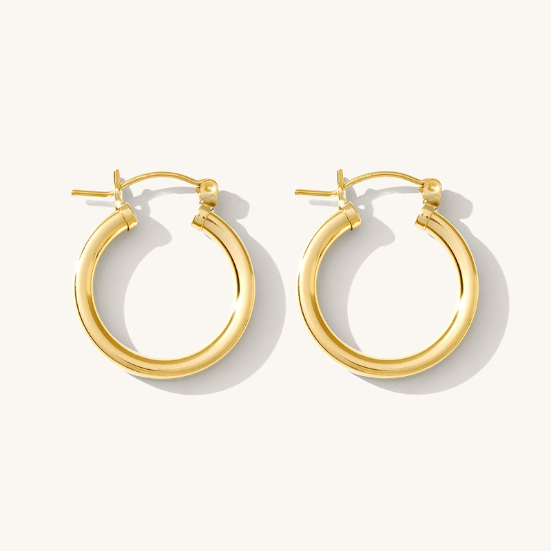 Gold Chunky Hoop Earrings