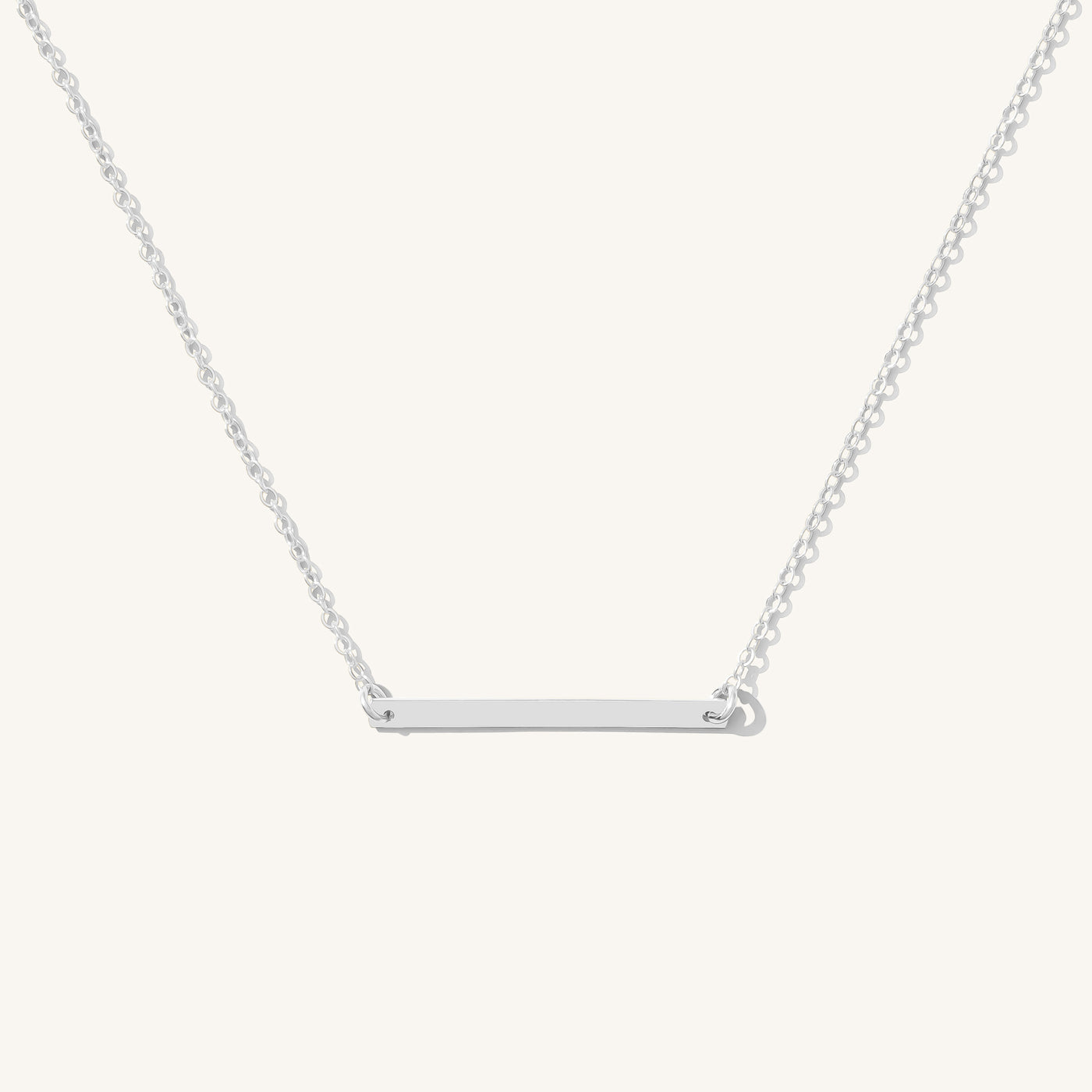 Dainty bar necklace Clearance