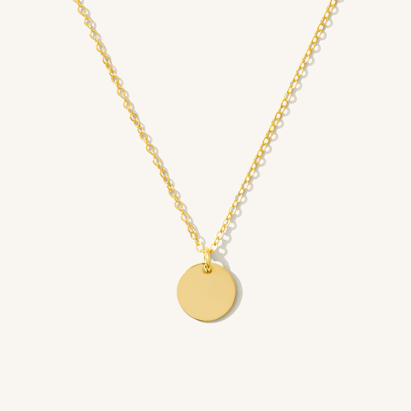 No Initial Dainty Initial Necklace