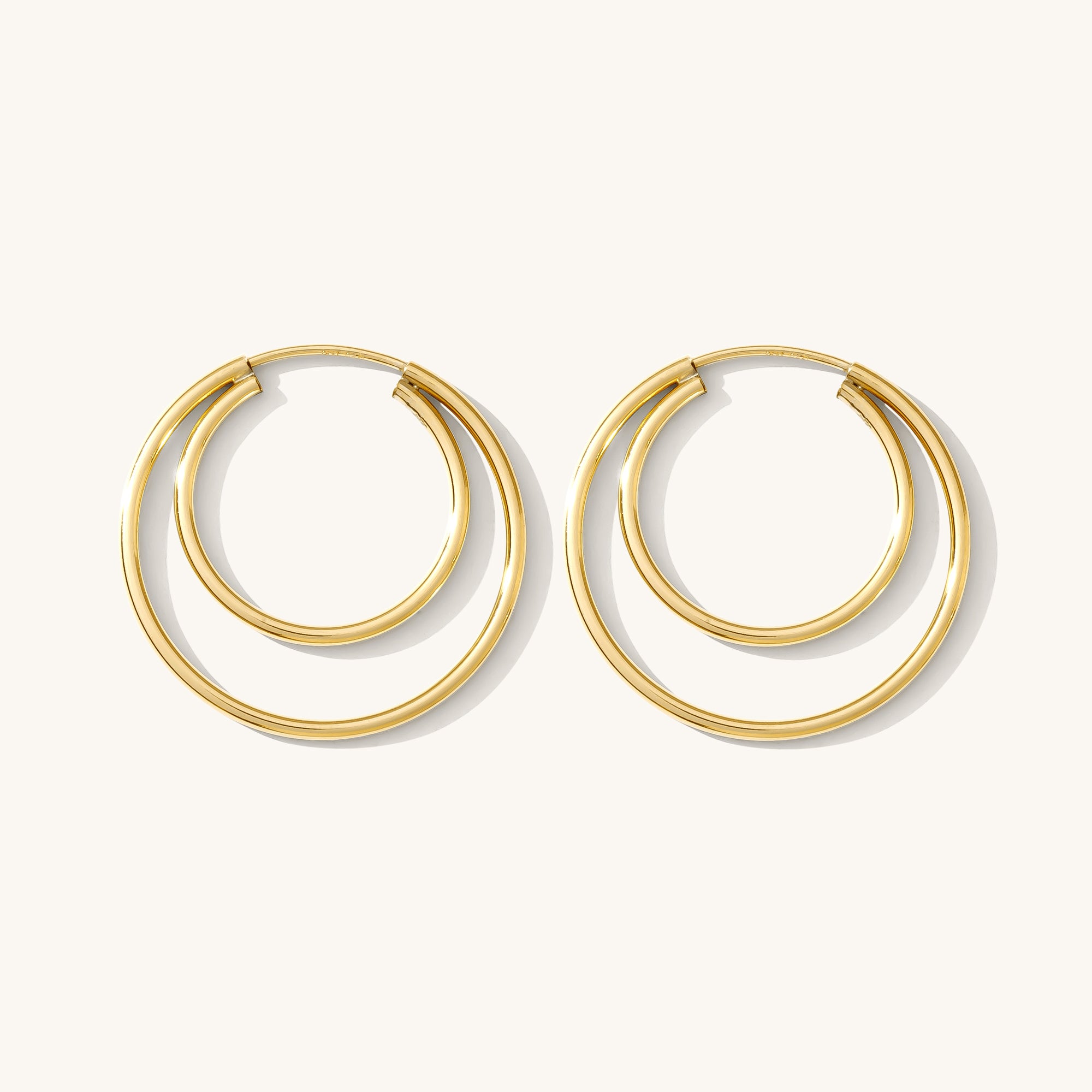 double circle earrings double circle earrings