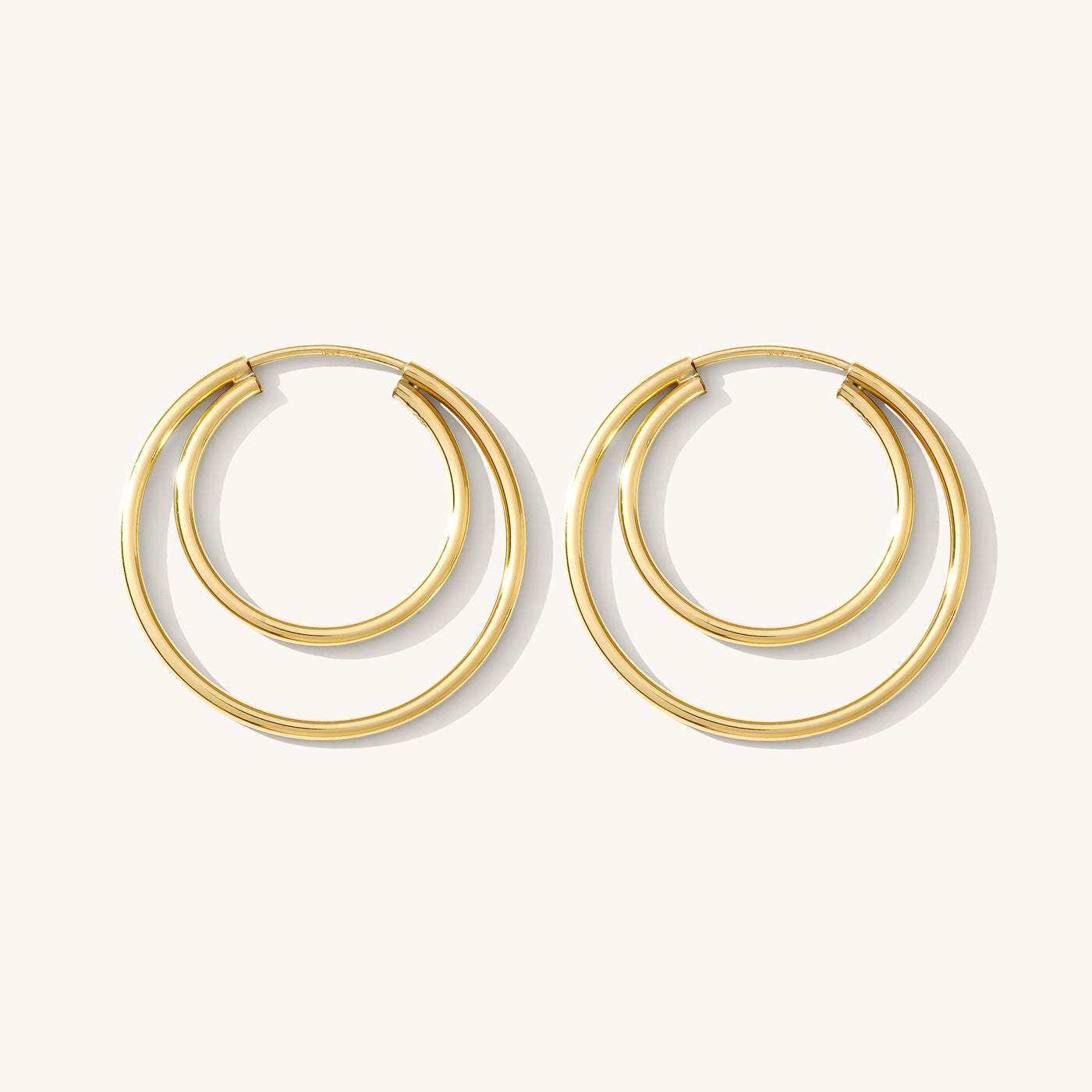 Double Hoop Earrings | Simple & Dainty Jewelry