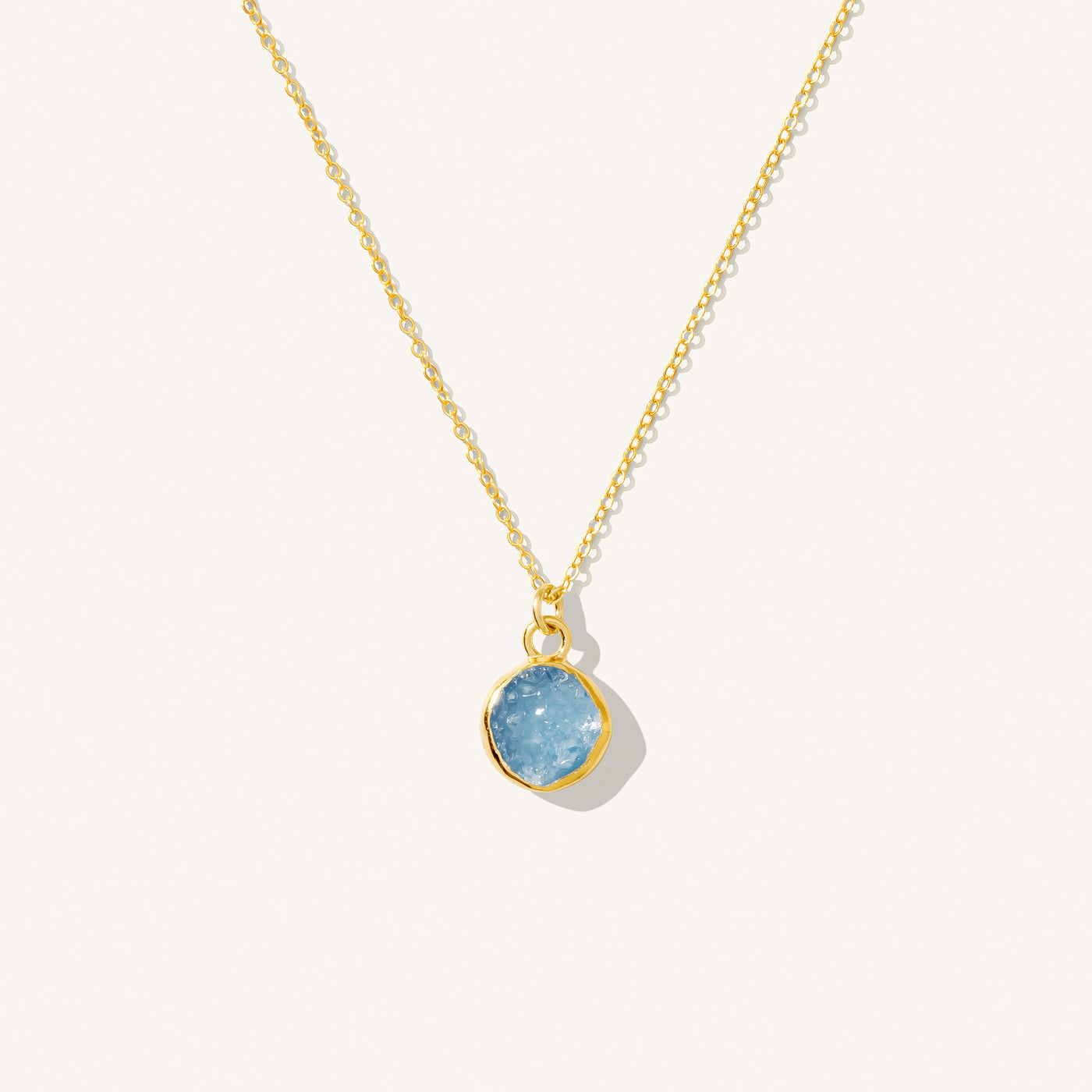 Blue | Tiny Druzy Necklace