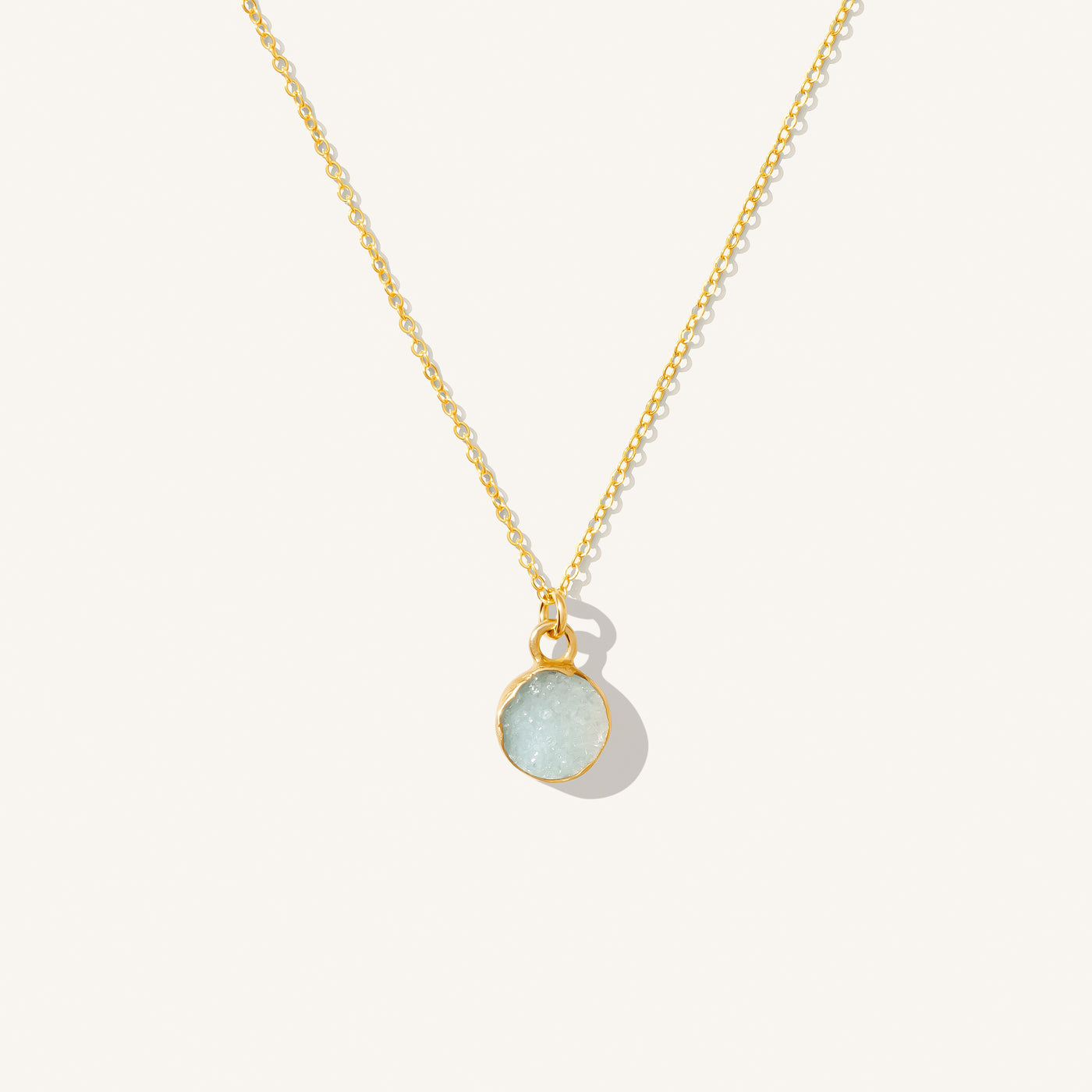 Mint | Tiny Druzy Necklace