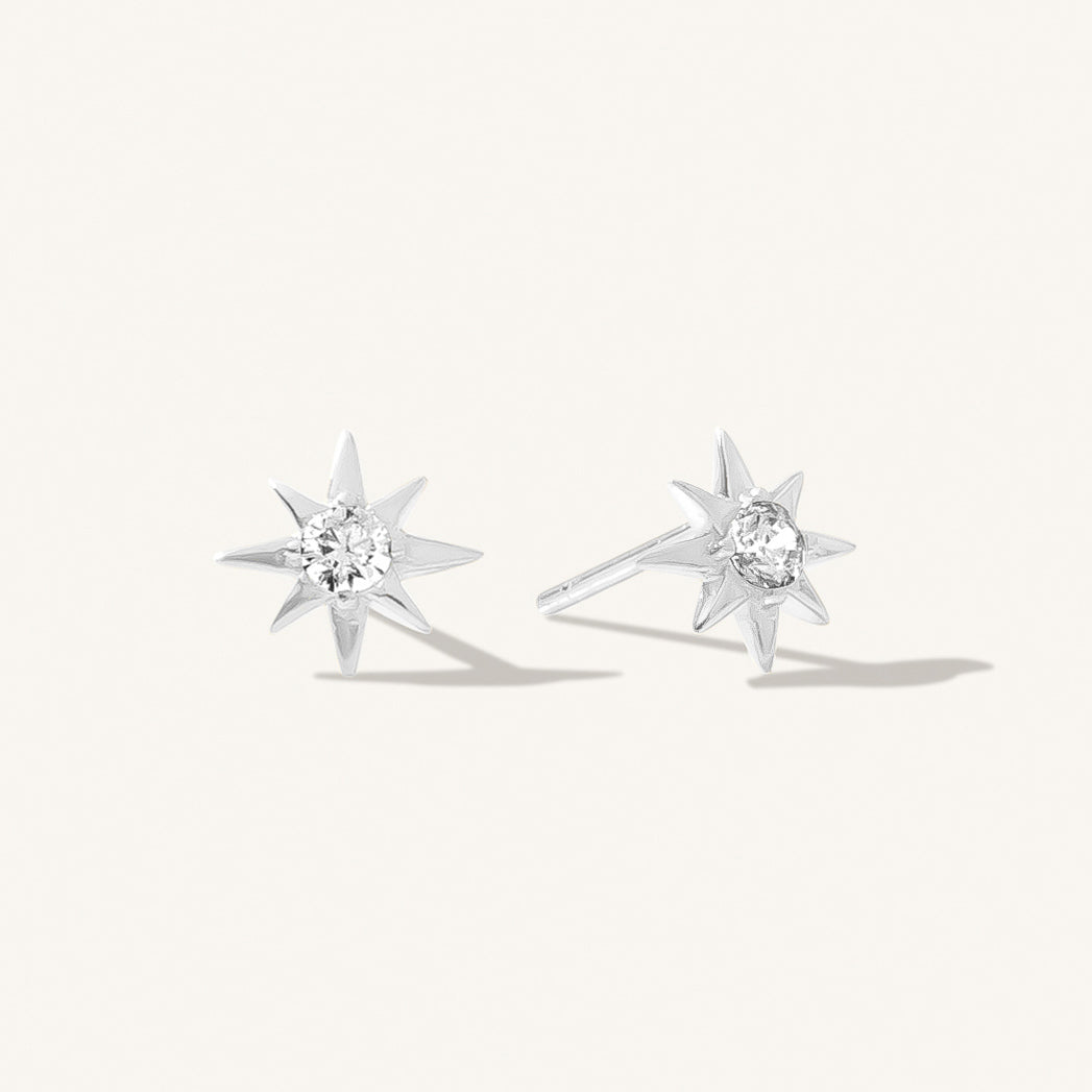 Starburst Stud Earrings | Simple & Dainty Jewelry