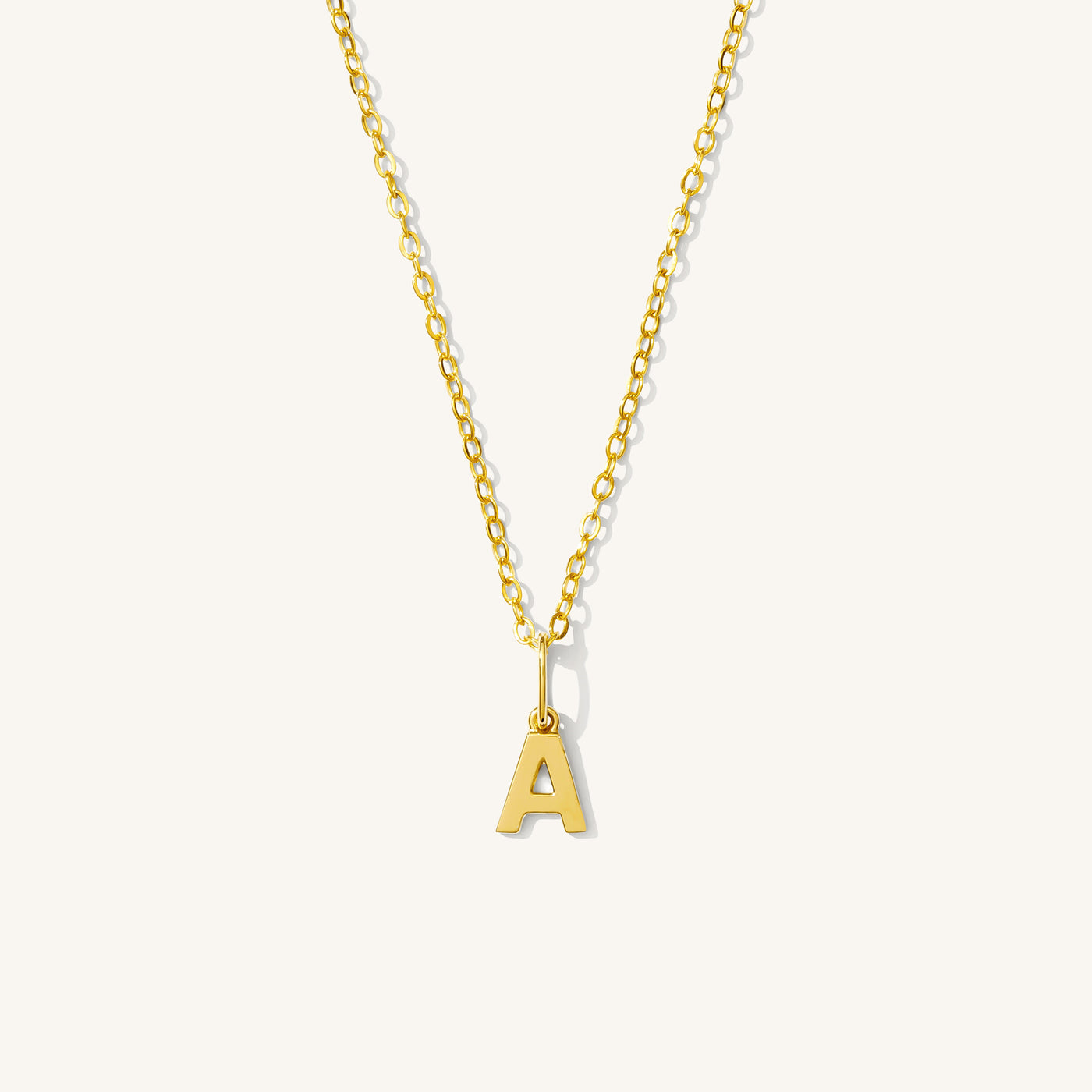 A Tiny Hanging Initial Necklace