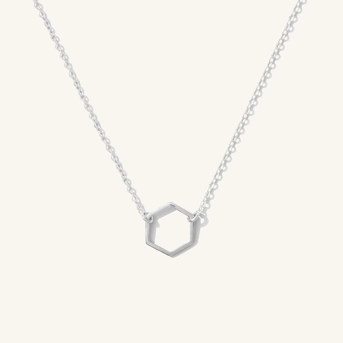 Dainty Hexagon Necklace | Simple & Dainty Jewelry