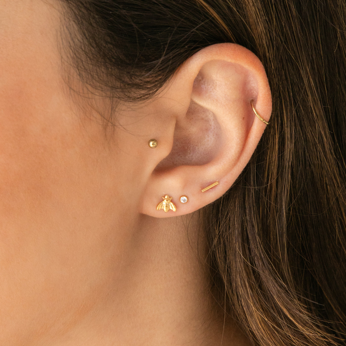 Honey Bee Stud Earrings | Simple & Dainty Jewelry