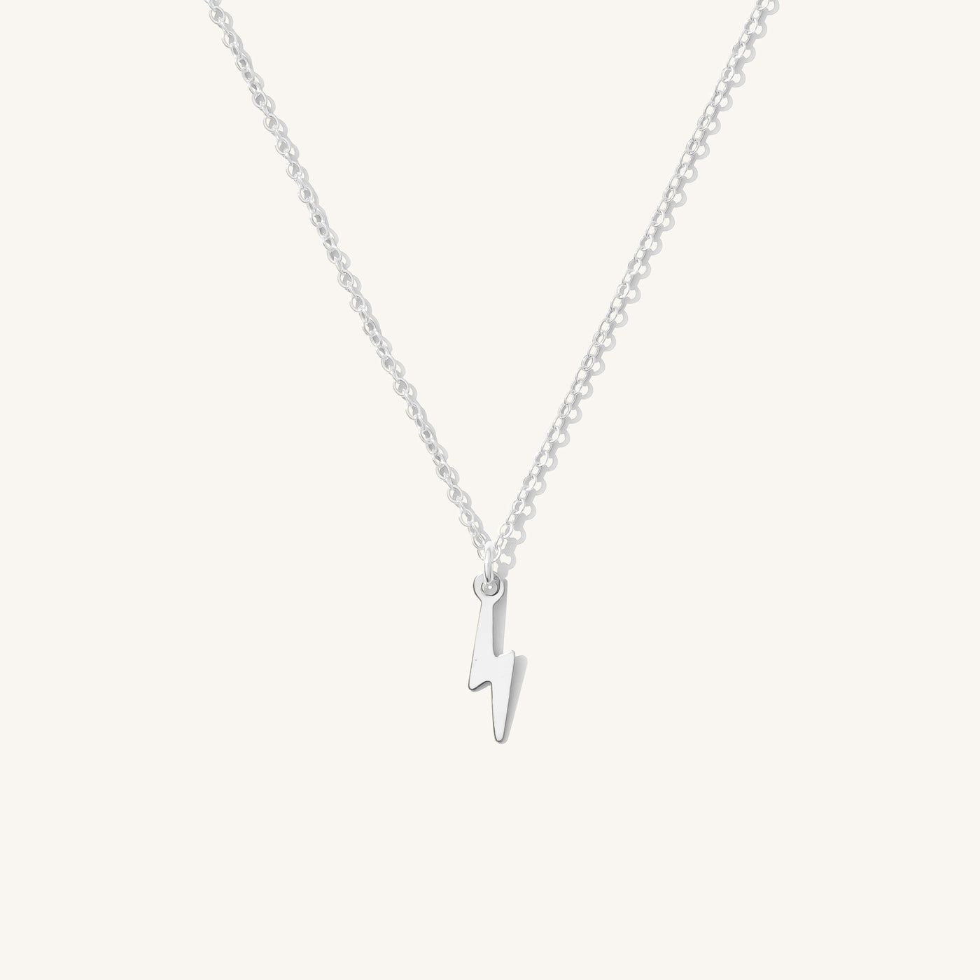 WFTW lightning bolt pendant necklace in silver | ASOS