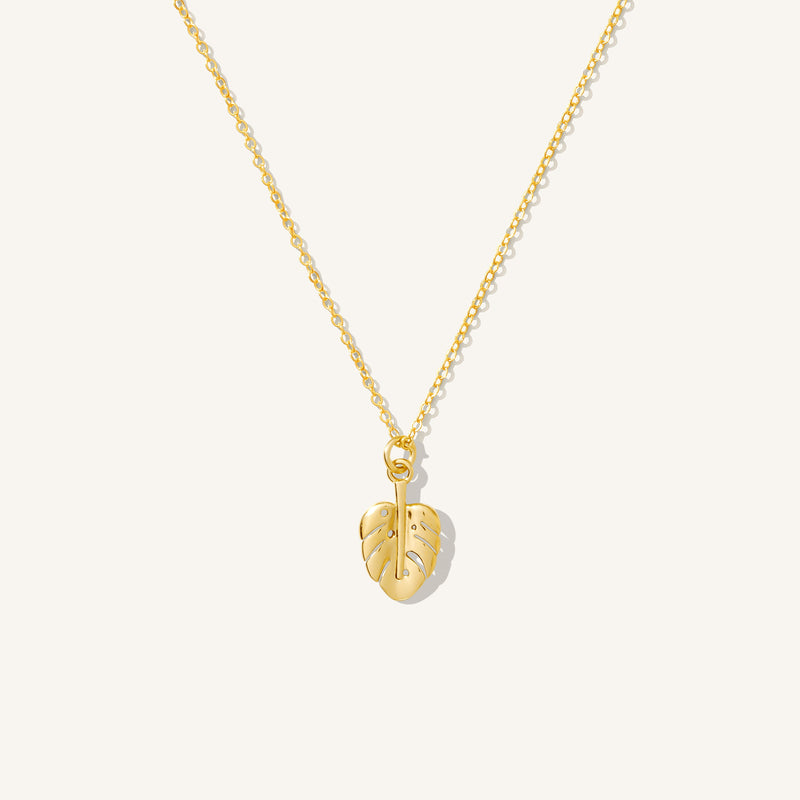 Monstera Leaf Necklace