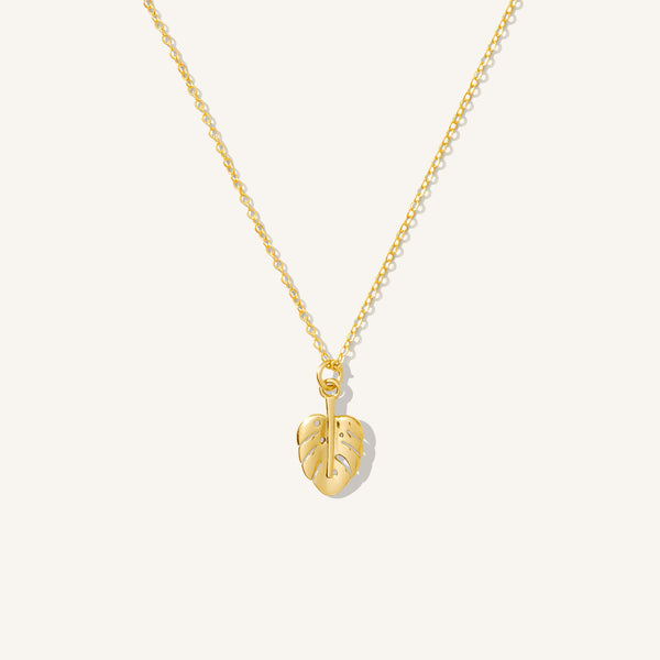 14k gold filled, Gold Leaf chain, leaf necklace – Avnis