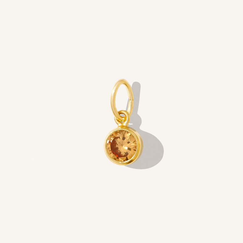 November Birthstone Charm (Citrine)