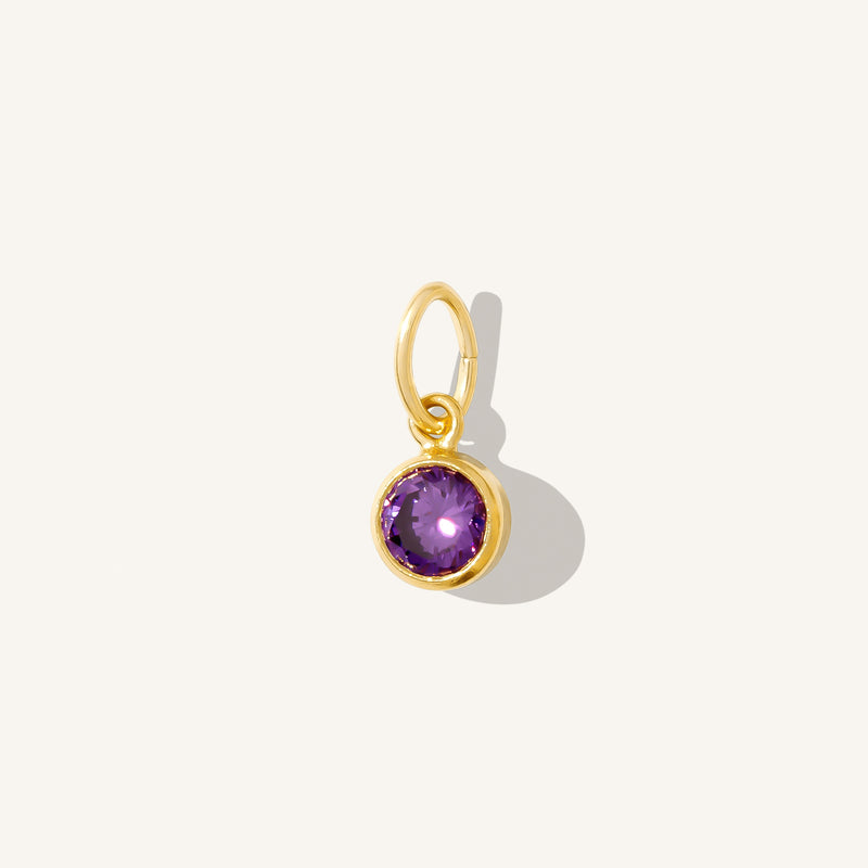 February Birthstone Charm (Amethyst)