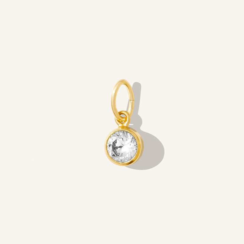 April Birthstone Charm (Diamond)