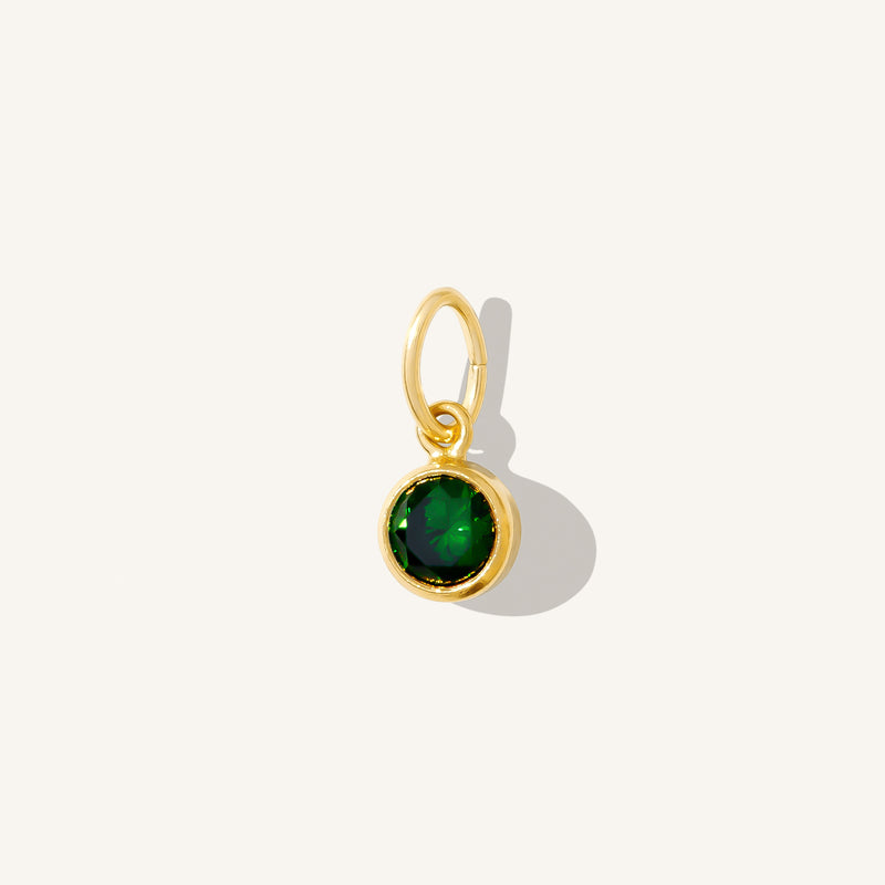 May Birthstone Charm (Emerald)