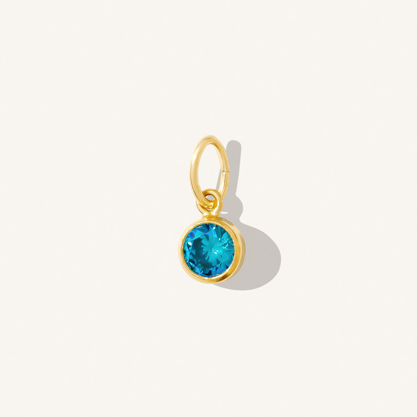 September Birthstone Charm (Sapphire) | Simple & Dainty Jewelry