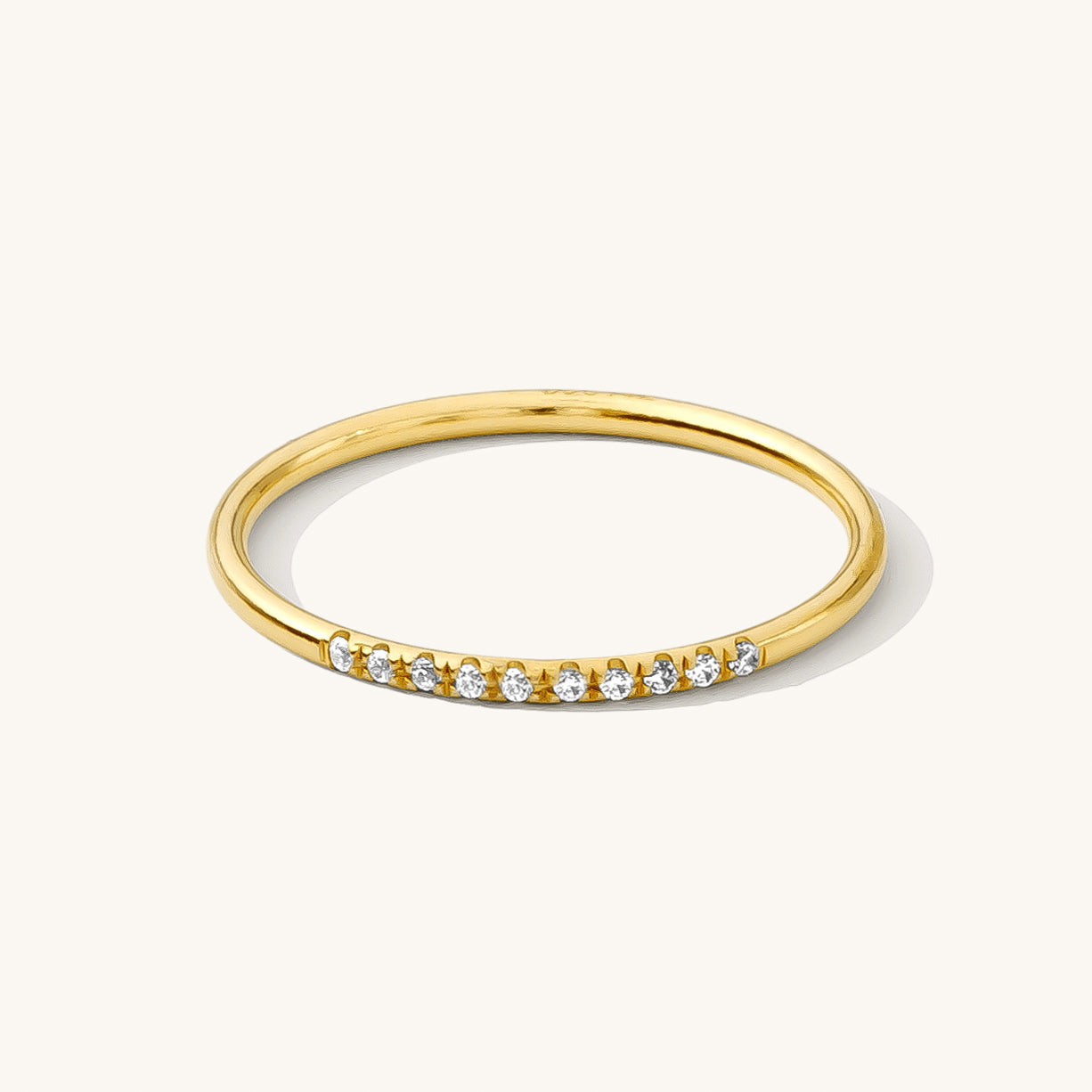 Pavé CZ Stacking Ring | Simple & Dainty