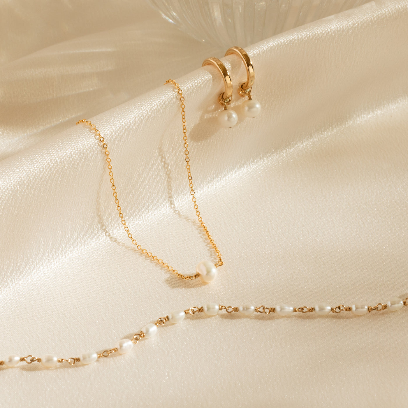 Pearl Jewelry Set | Simple & Dainty Jewelry