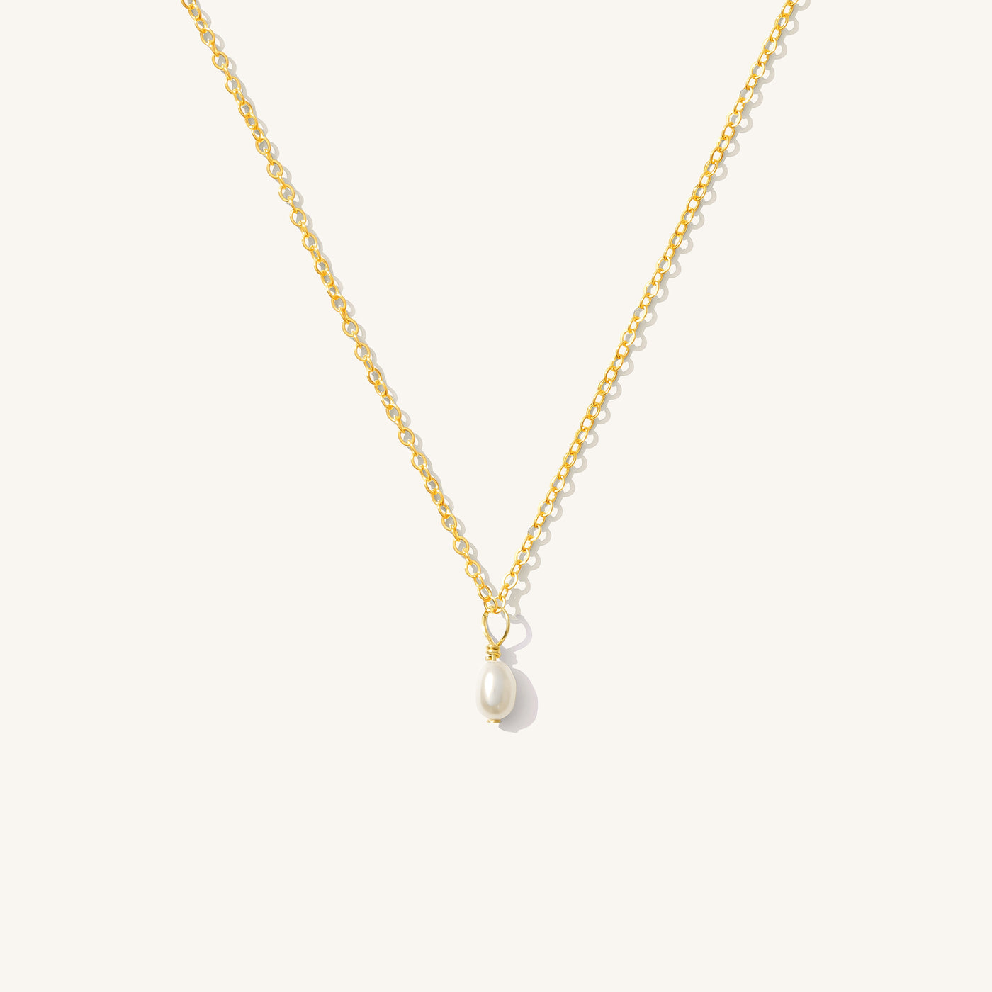Pearl Drop Necklace | Simple & Dainty