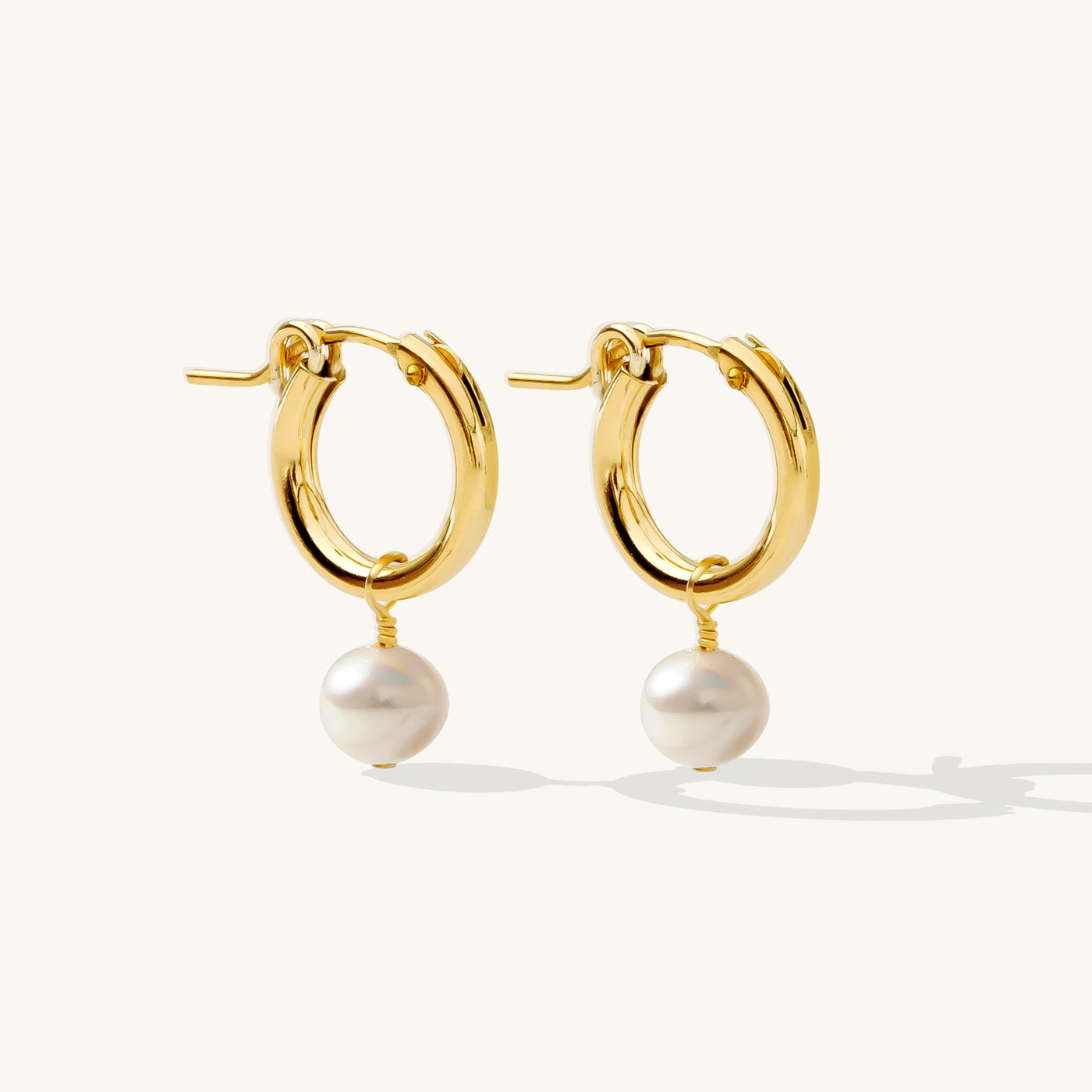 14k Gold Filled Dot Hoop Earrings, Basic Everyday Hoop Earrings, Minim –  HarperCrown