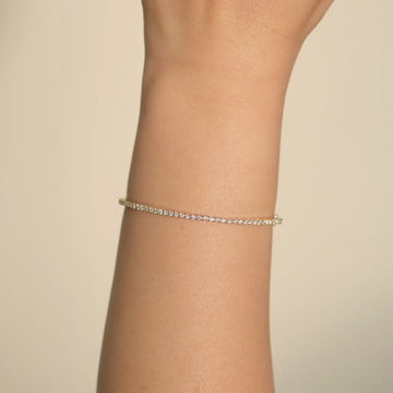 Dainty diamond tennis deals bracelet