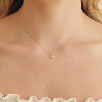 Dainty on sale diamond necklace