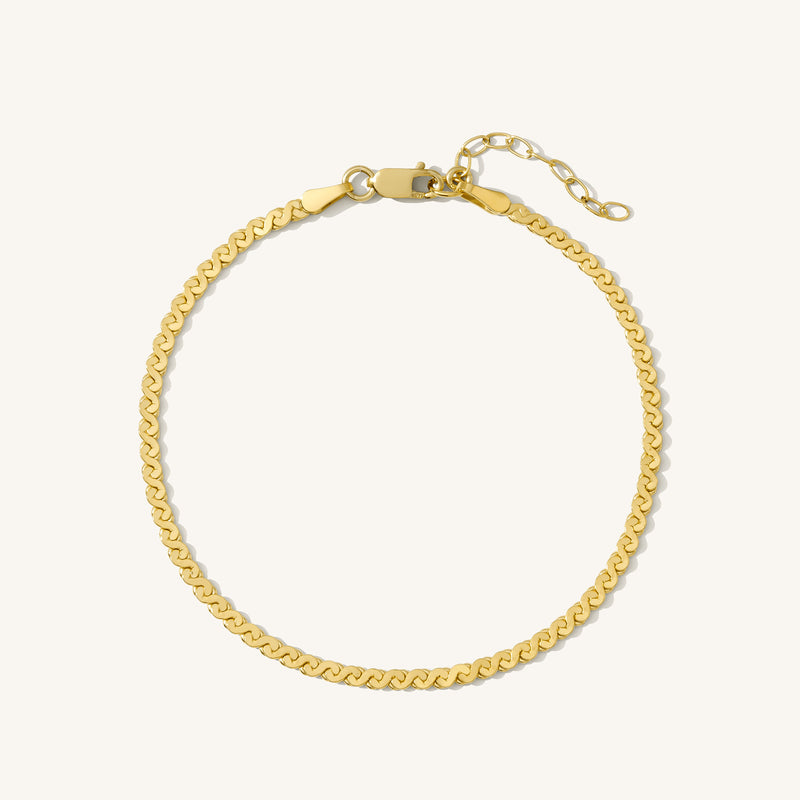 Dainty Serpentine Chain Bracelet
