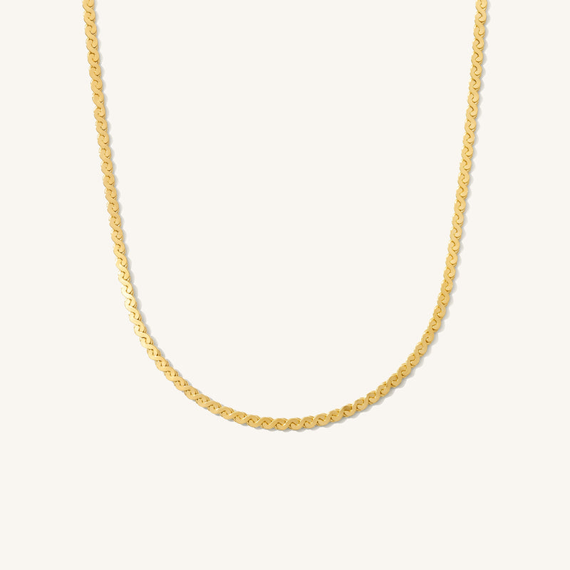 Dainty Serpentine Chain Necklace