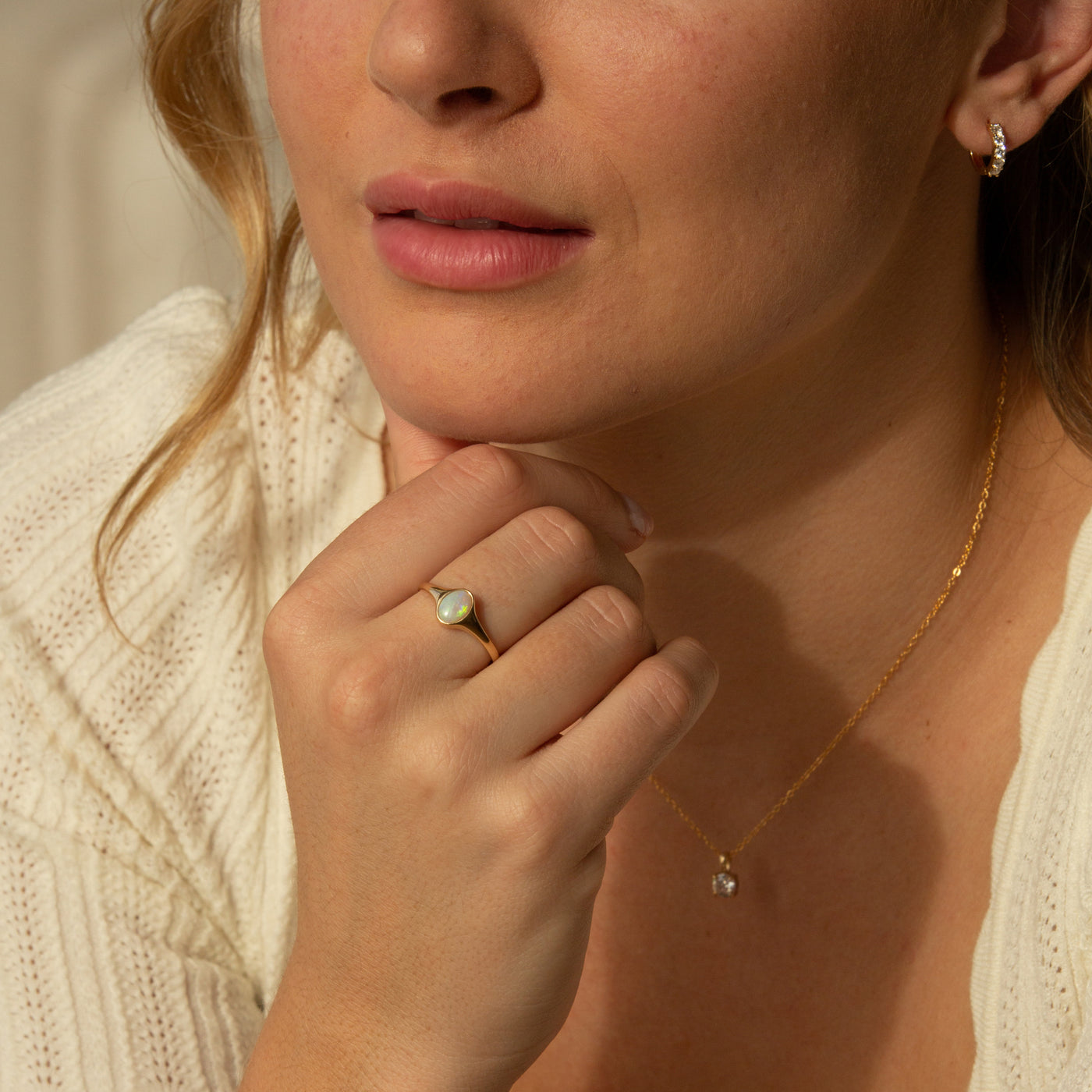 Opal Signet Ring | Simple & Dainty Jewelry
