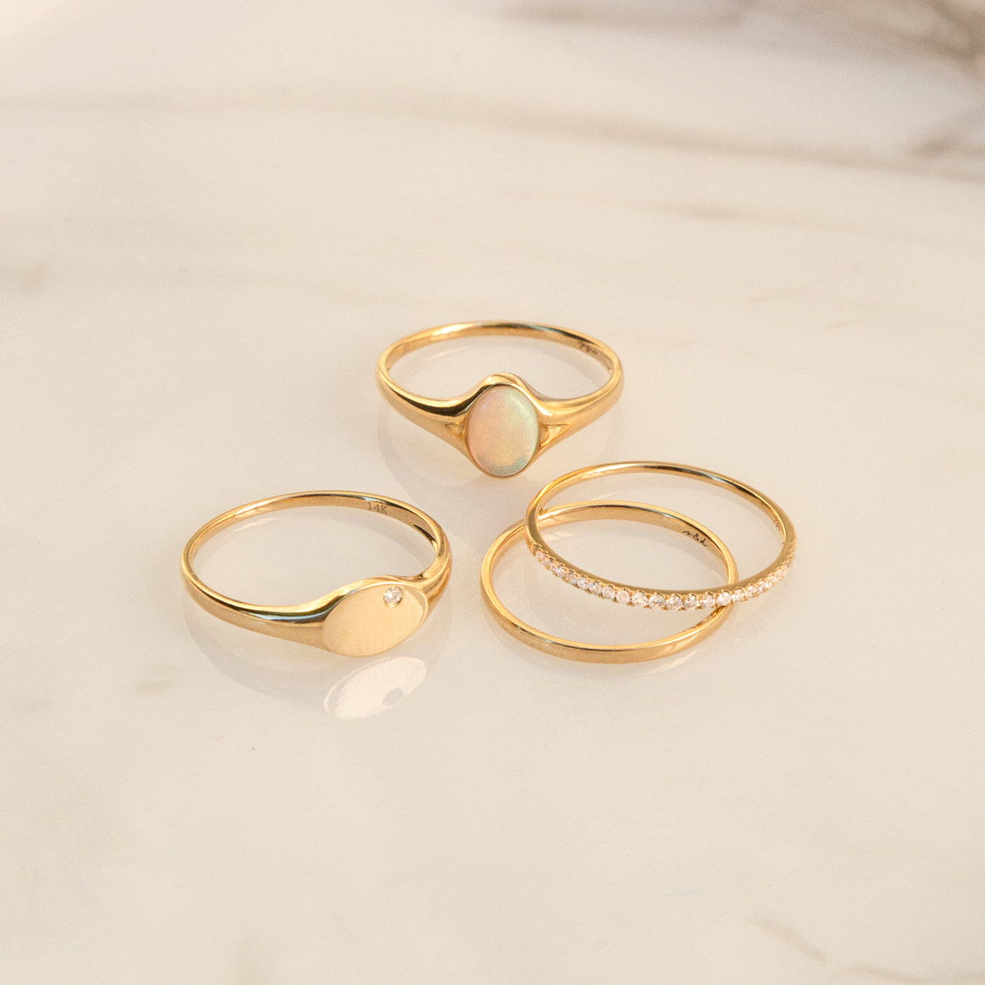 Dainty Stacking Band Ring | Simple & Dainty