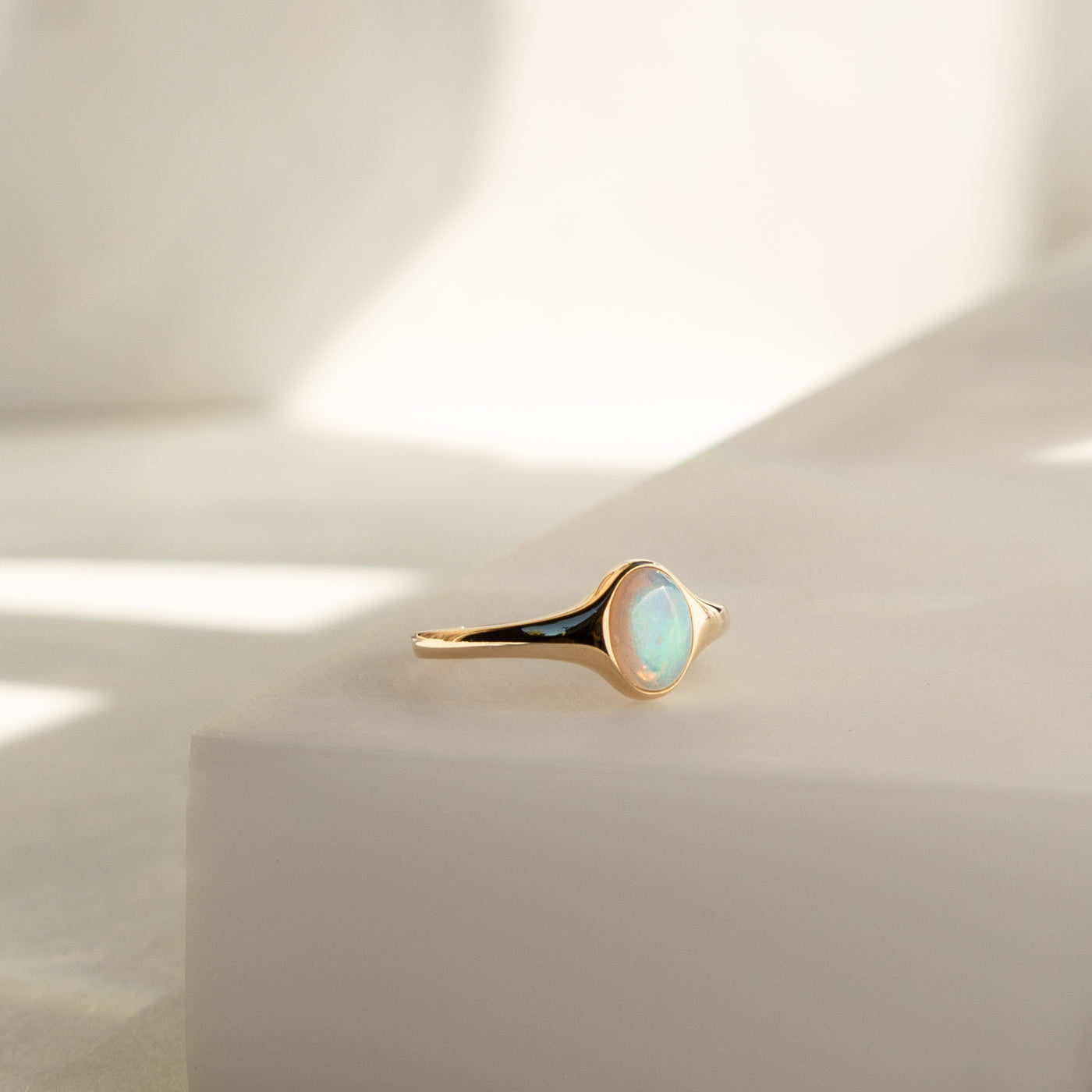 Opal Signet Ring Simple Dainty Opal signet ring simple dainty