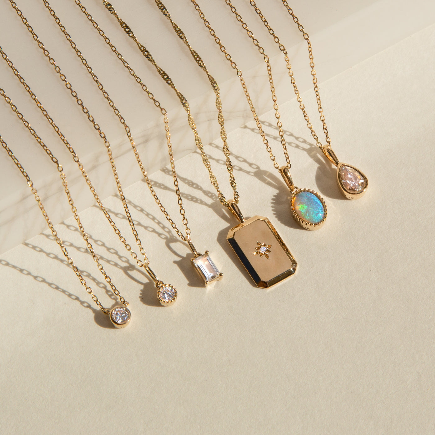 Rectangle Starburst Necklace | Simple & Dainty Jewelry