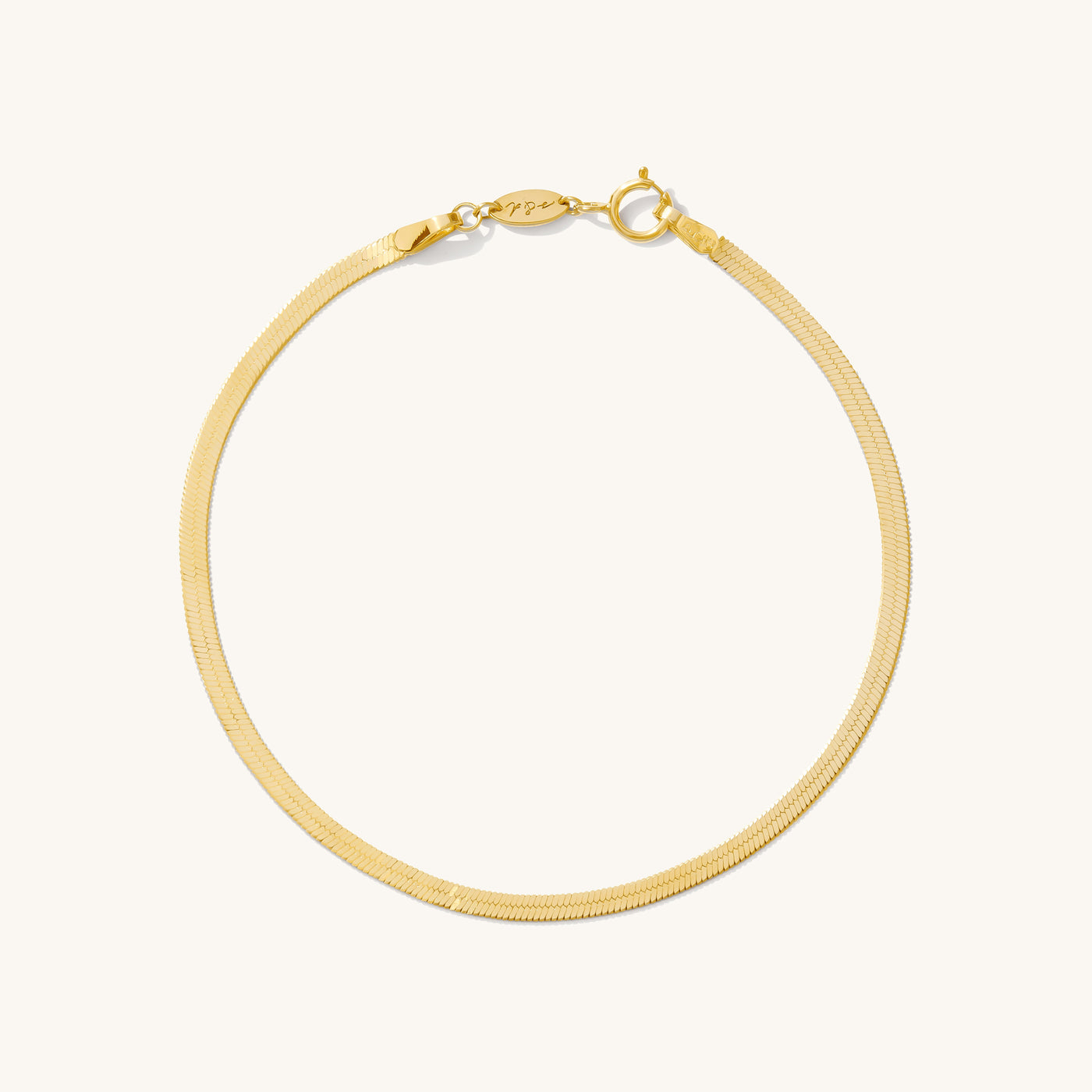 Herringbone Bracelet - 14k Solid Gold | Simple & Dainty Jewelry