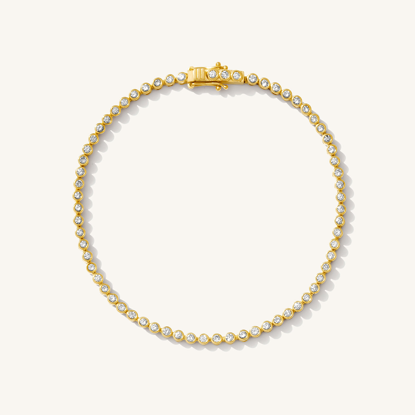 Diamond Bezel Tennis Bracelet | Simple & Dainty Jewelry