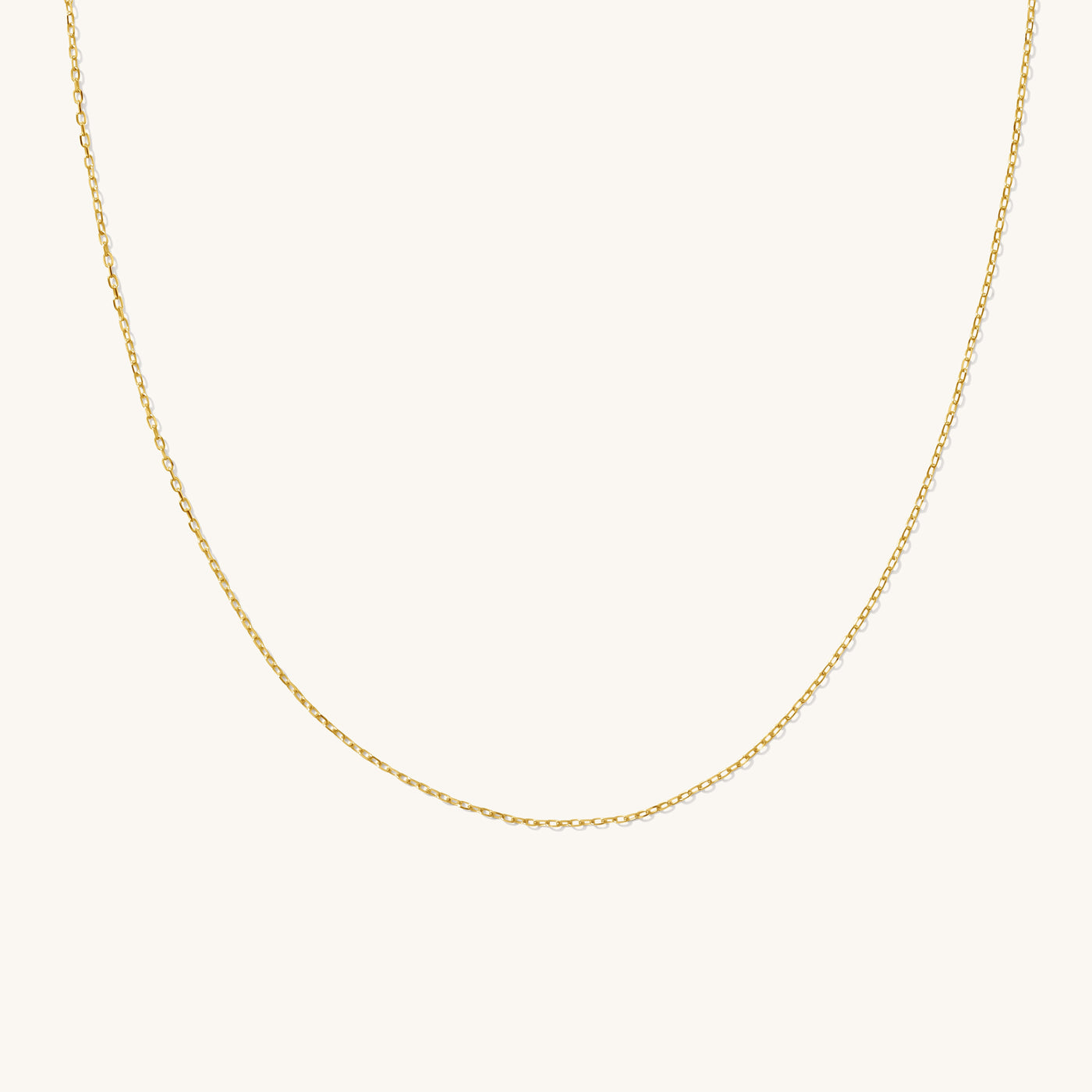 Dainty Chain Necklace - 14k Solid Gold | Simple & Dainty Jewelry