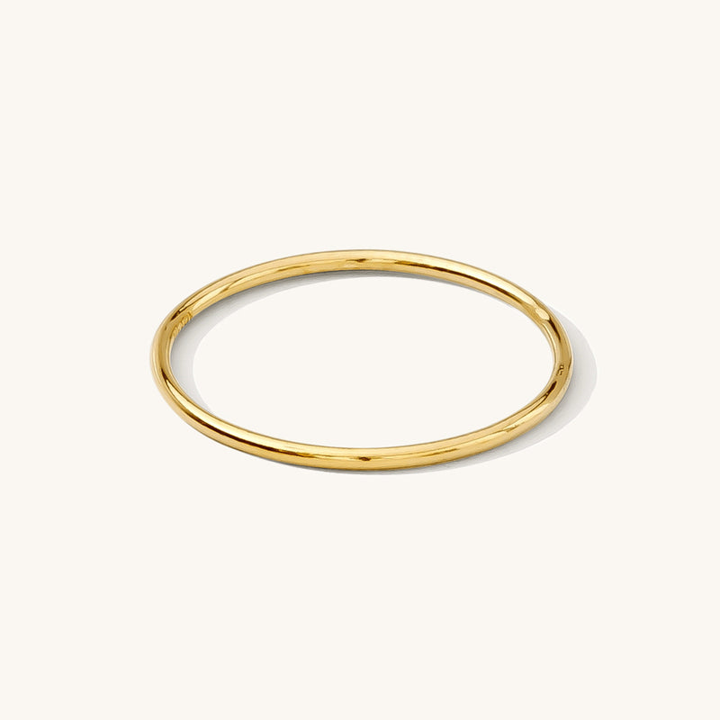 Simple 18k Gold Rings for Teen Girls Clear Studded Brazil