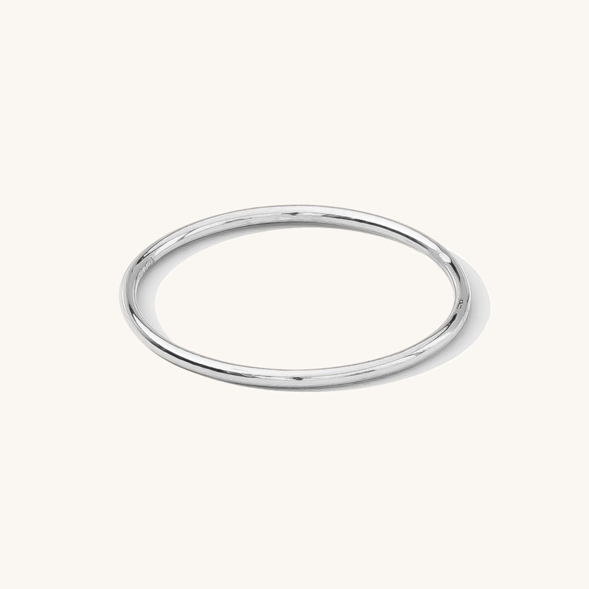 指輪・リング Simple Stackable Ring #3400 sterling_silver_white_sapphire