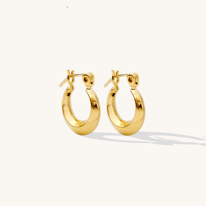 Small Modern Hoop Earrings