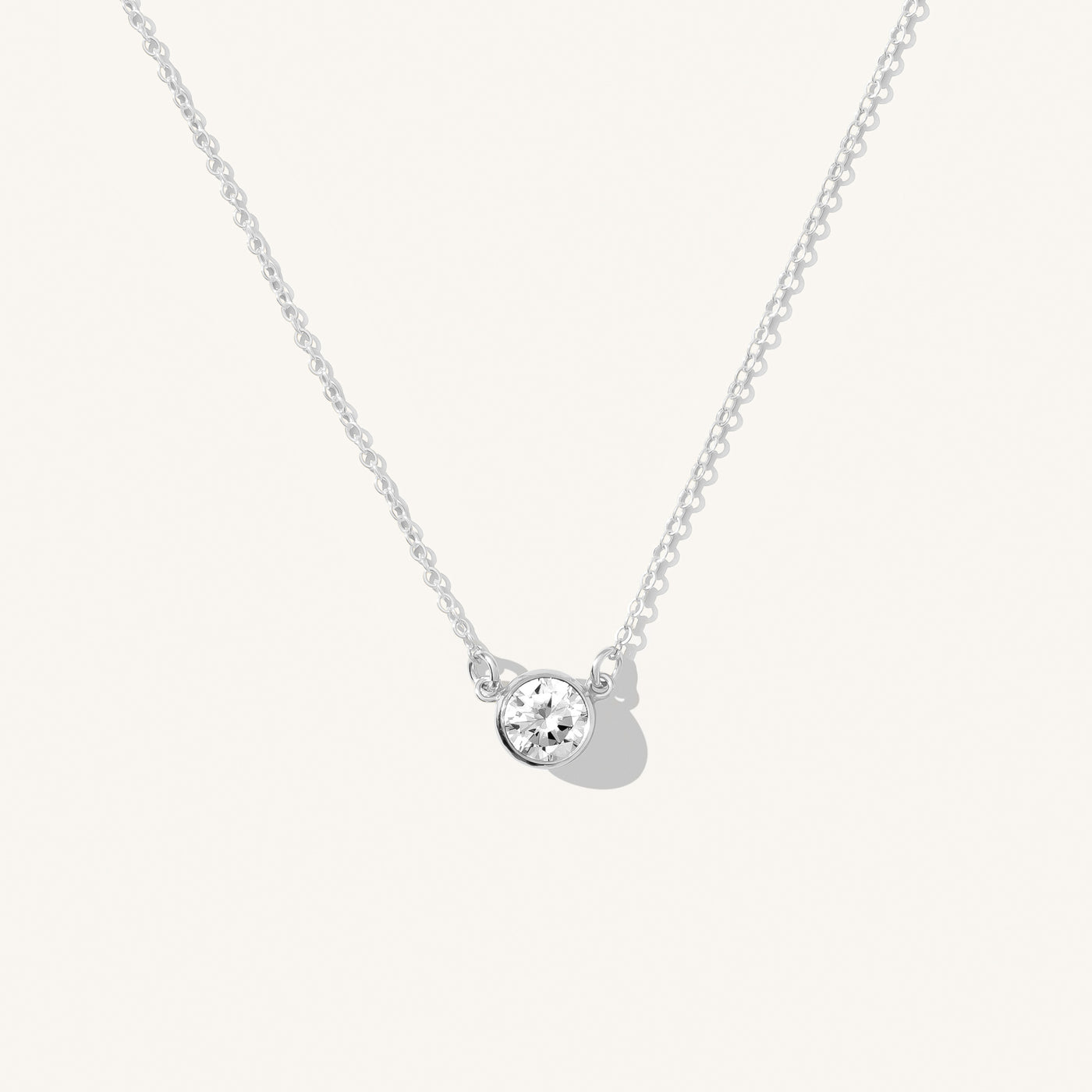 Solitaire Necklace | Simple & Dainty Jewelry