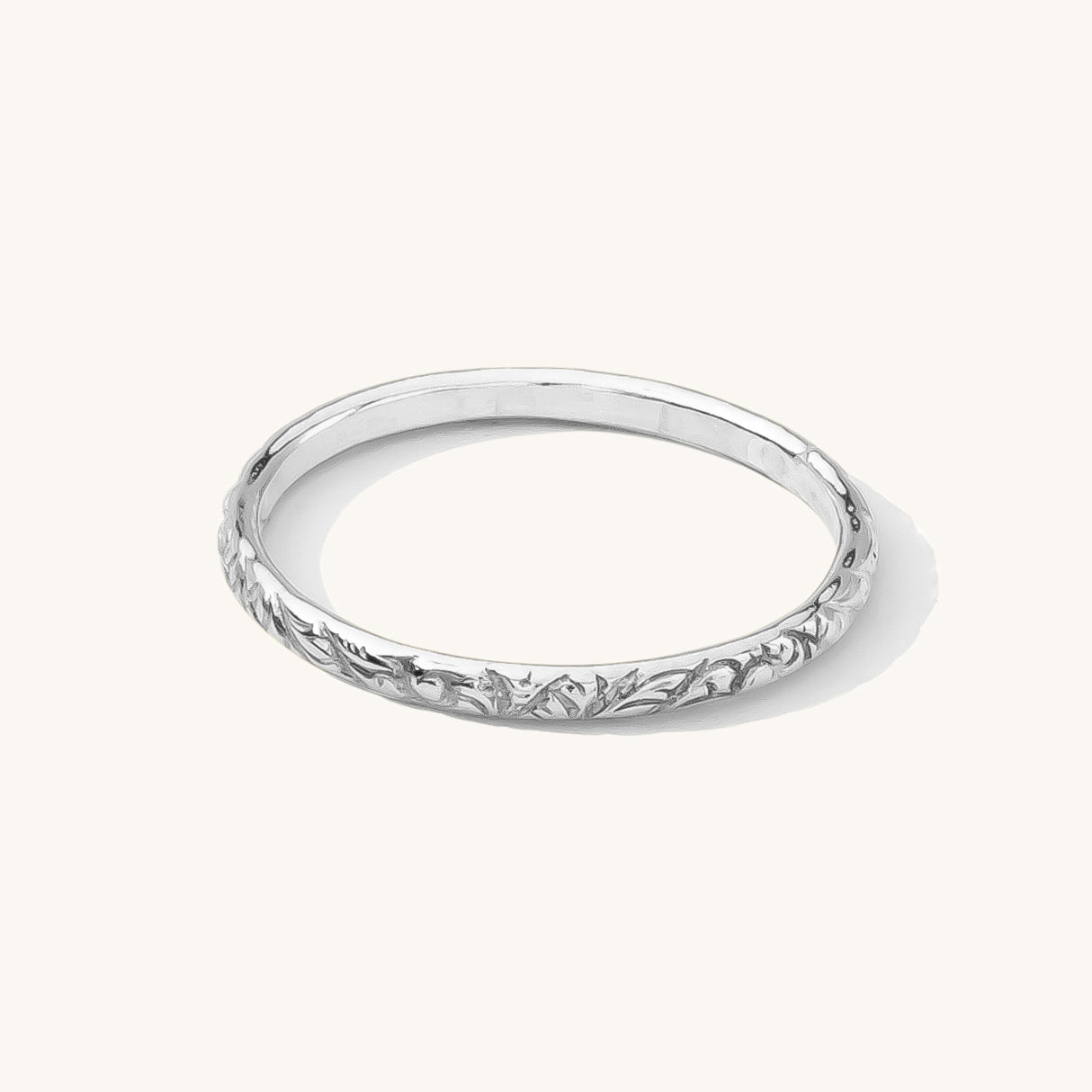 Thin Flower Band Ring | Simple & Dainty Jewelry