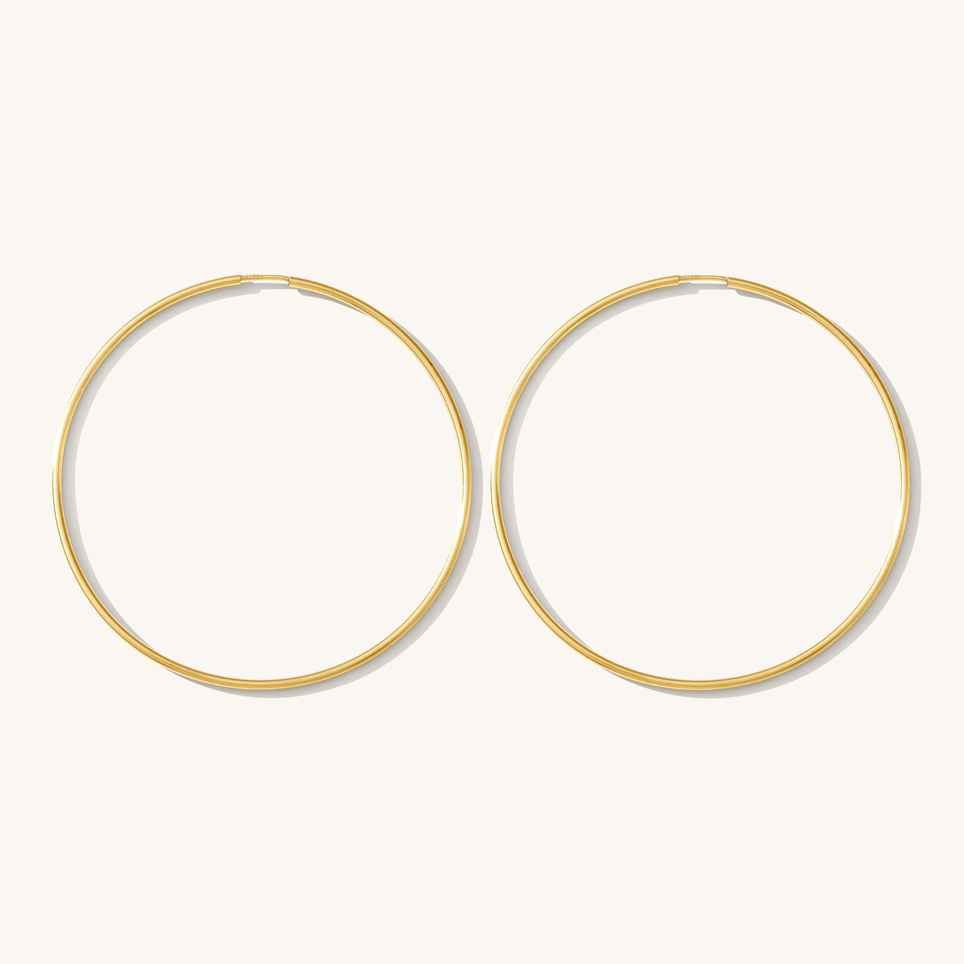 2X-Large (50mm) Thin Hoop Earrings | Simple & Dainty Jewelry