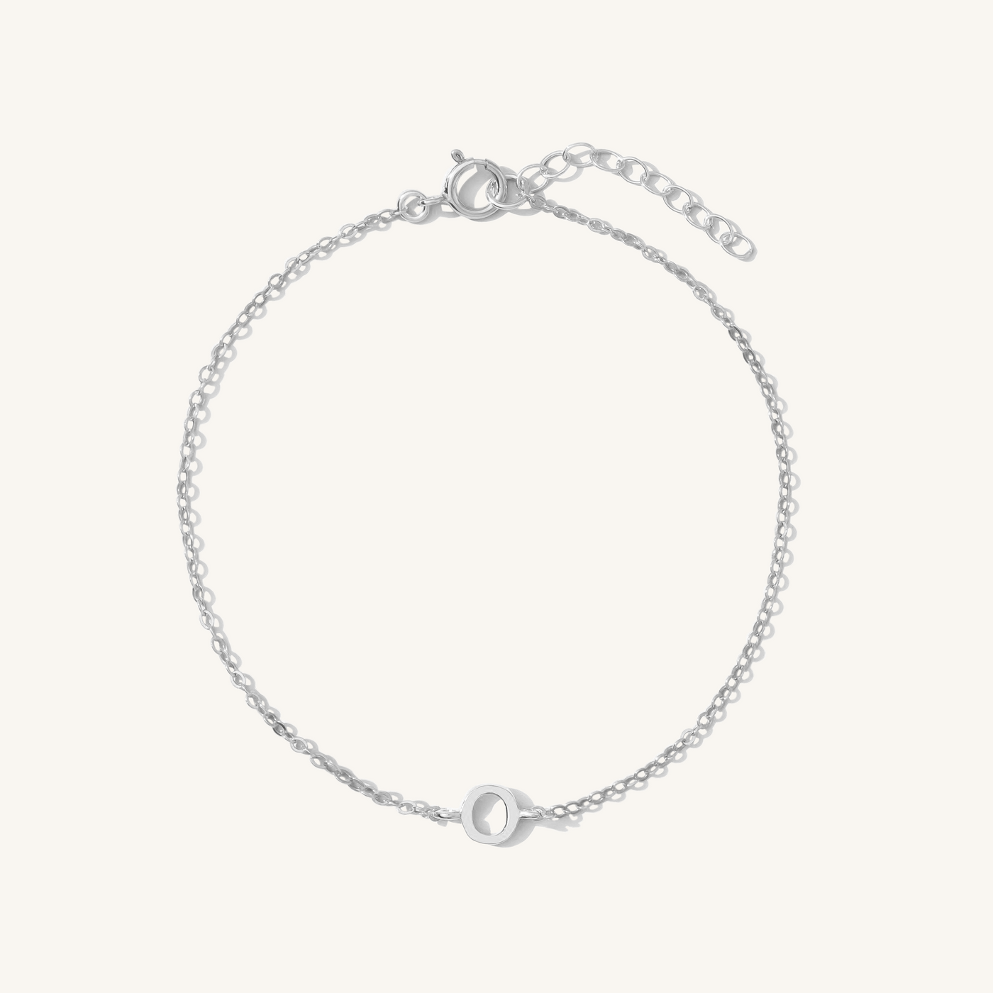 O Tiny Initial Bracelet
