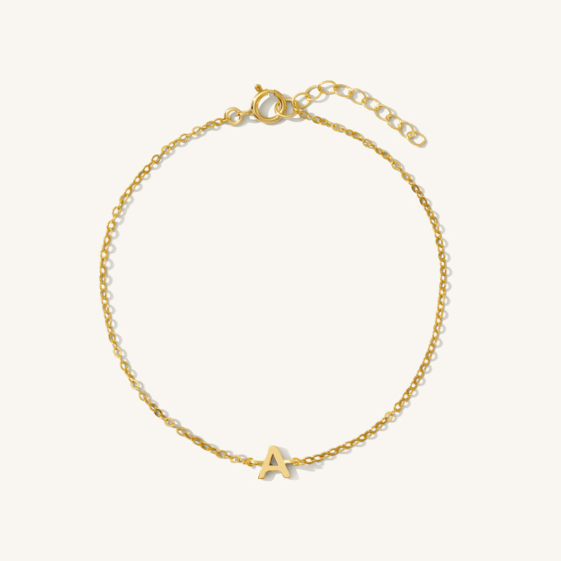 Tiny Initial Bracelet