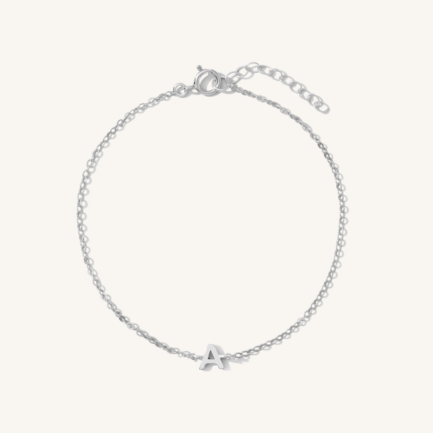 A Tiny Initial Bracelet